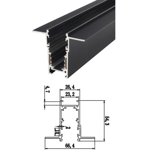 surface mounted 48v led magnetic track lighting system